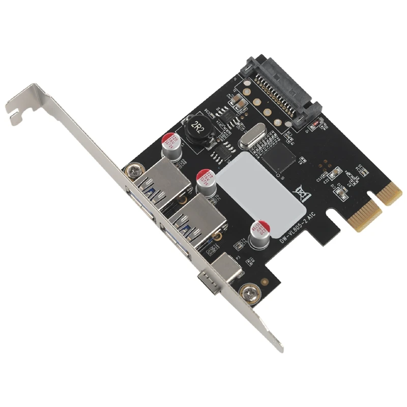 

Карта расширения NEW-Usb 3.1 Type C Pcie, Pci-E на 1 Type C и 2 Type A 3,0, Usb-адаптер Pci Express, контроллер, концентратор для настольного ПК