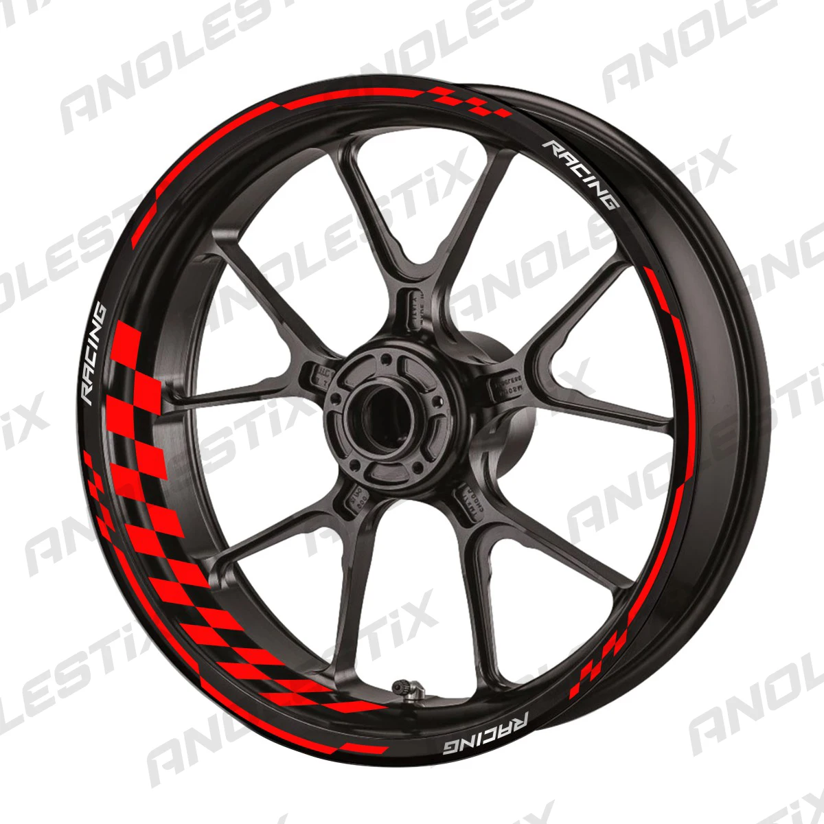 Рисунок 3 - Светоотражающие наклейки на колеса мотоцикла