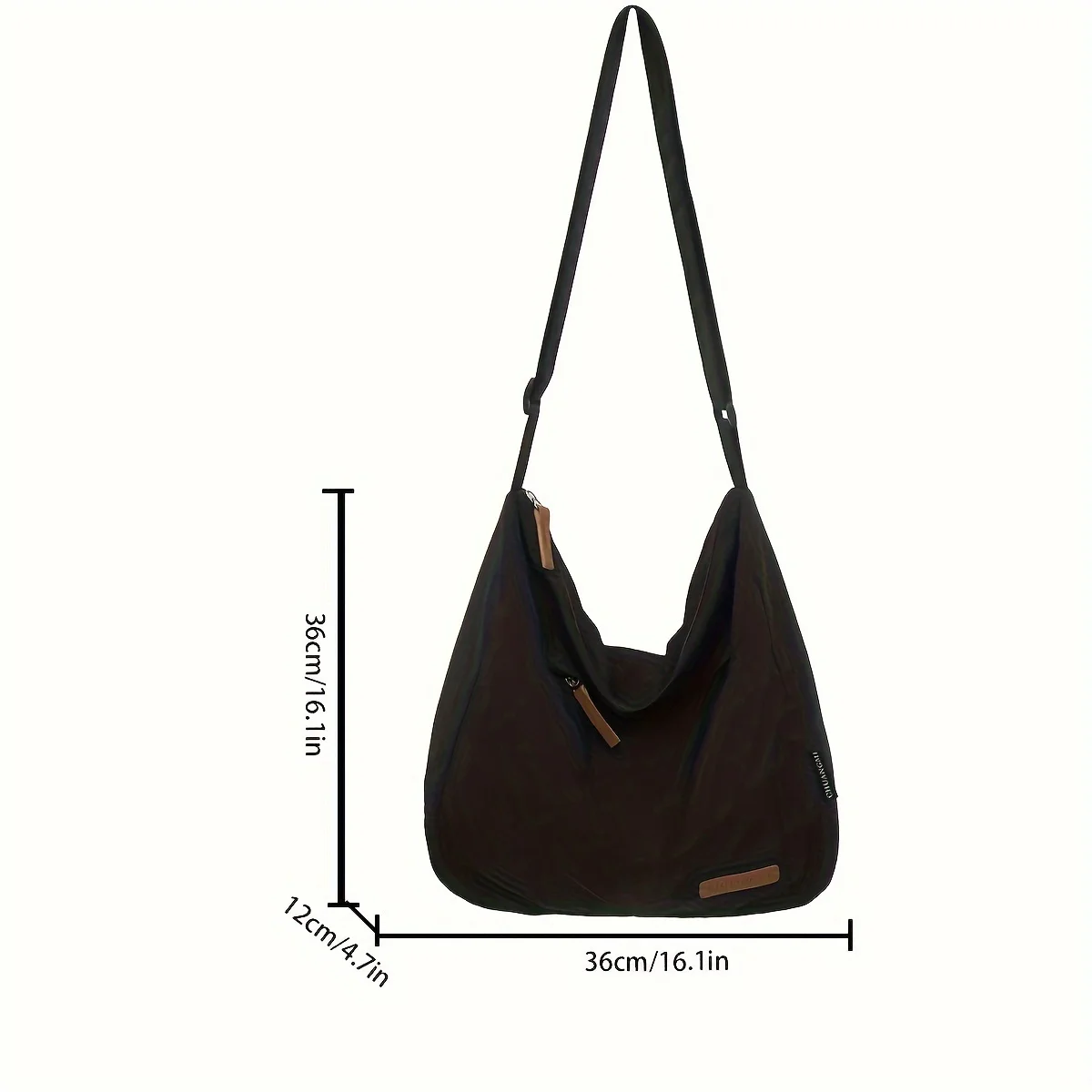 Lightweight Nylon Unisex Crossbody Bags Large Capacity Casual Sports Handbag Waterproof Shoulder Bag