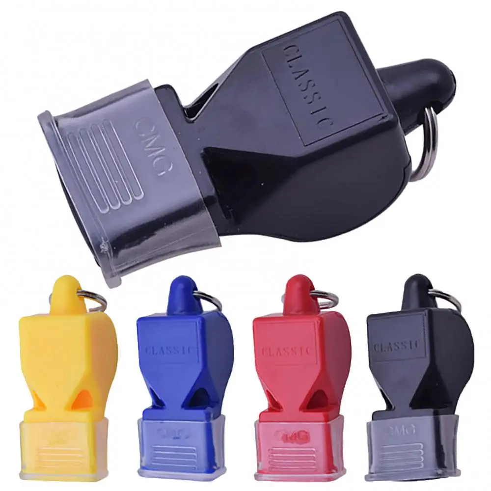 Football Basketball Running Sports Training Referee Coaches Plastic Loud Whistle Easy to Blow Durable Sports Accessories 1 pc new plastic pealess finger grip sports referee whistle