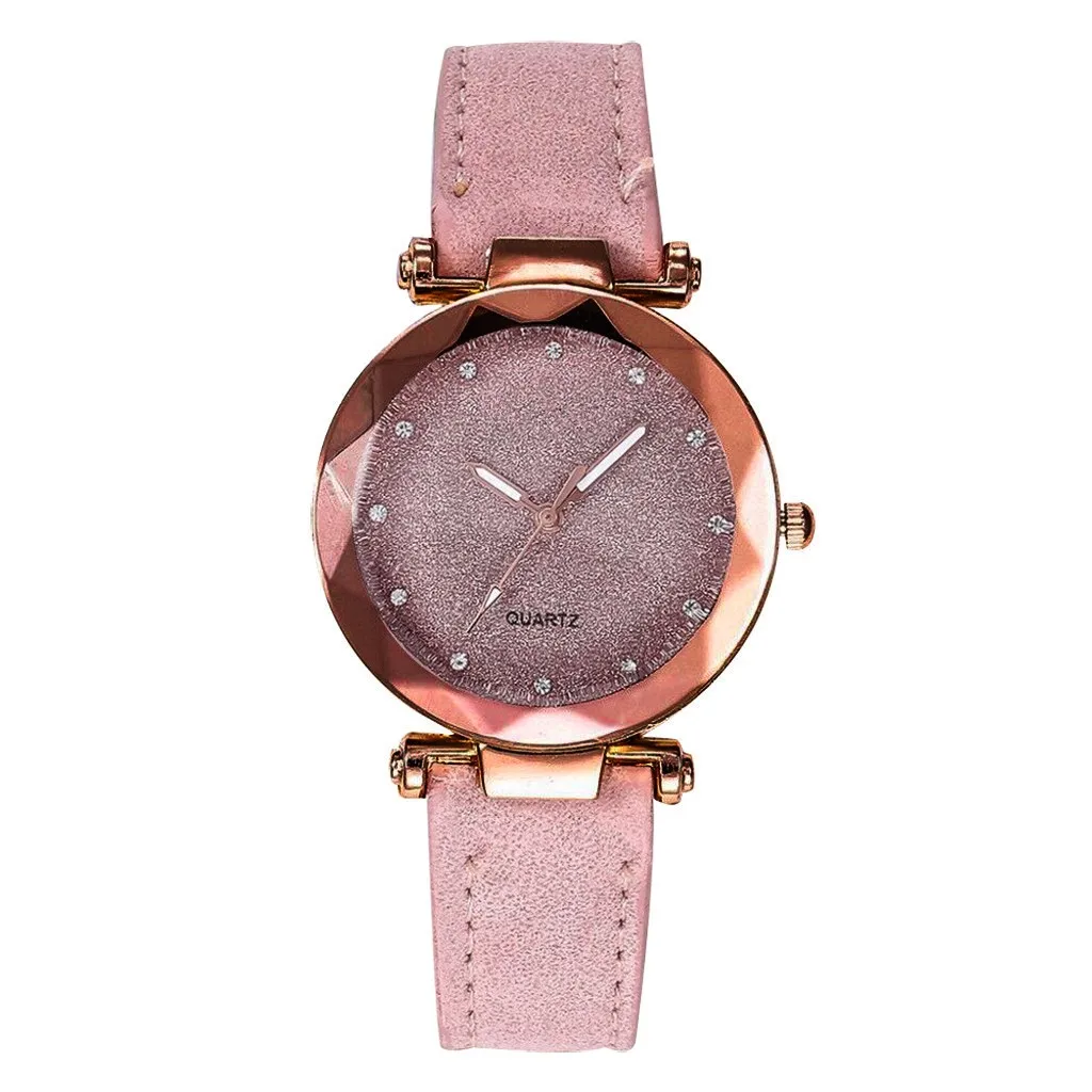

Women's Watches Brand Luxury Fashion Ladies Rhinestone Leather Watch Women Female Quartz Wristwatches Montre Femme Reloj Mujer