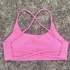Women Sports Bra Sexy Cross Straps Back Fitness Bralette High Impact Gym Yoga Workout Crop Top Vest Push Up Running Underwear 4