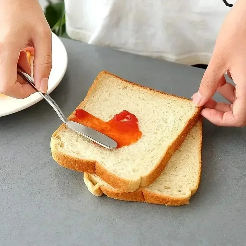 Stainless Steel Butter Knives Cheese Spreader Long Handle Dessert Knife Cream Bread Jam Wipe Tools Multipurpose Kitchen Gadget butter knife