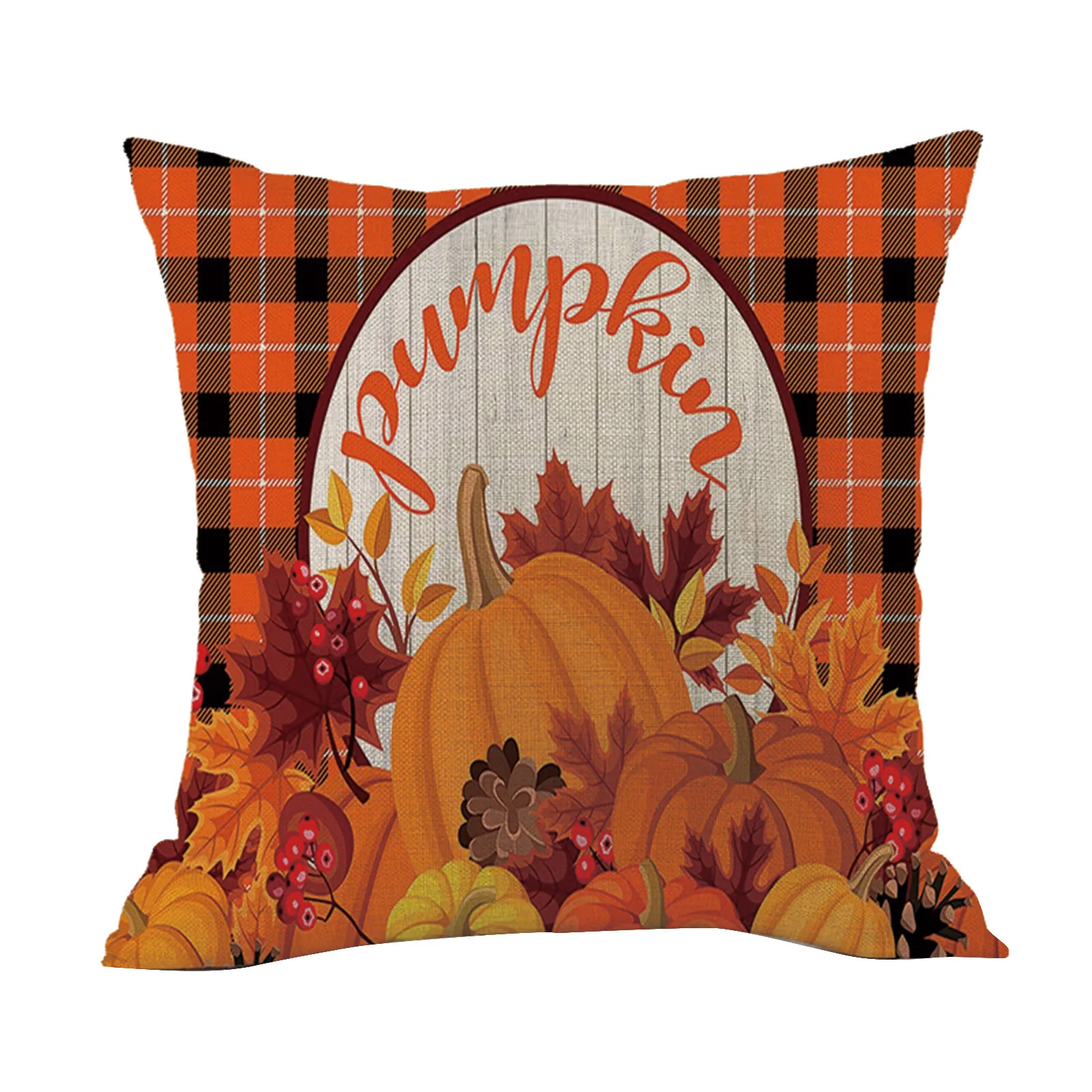 

Украшения на День Благодарения с принтом, Обложка из хлопка и льна