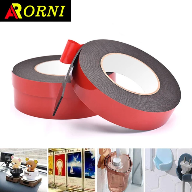 Double Sided Tape Strong Paste Tape Waterproof ,Multipurpose Sticky Tape  Mounting Foam Tape for Automotive Wall Office Decor ,Car Picture Thickness  5mm 