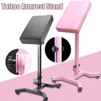 Support de bras pour tatouage avec coussin en cuir, pliable, réglable en hauteur et inclinaison, support de main robuste pour tatouage 1
