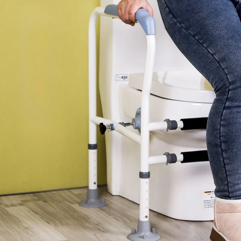 Adjustable Toilet Safety Rail For Elderly Pregnant Disabled Non-Slip Bathroom Handrail With Suction Cups Anti-Fall Assist Frame bathroom handrail