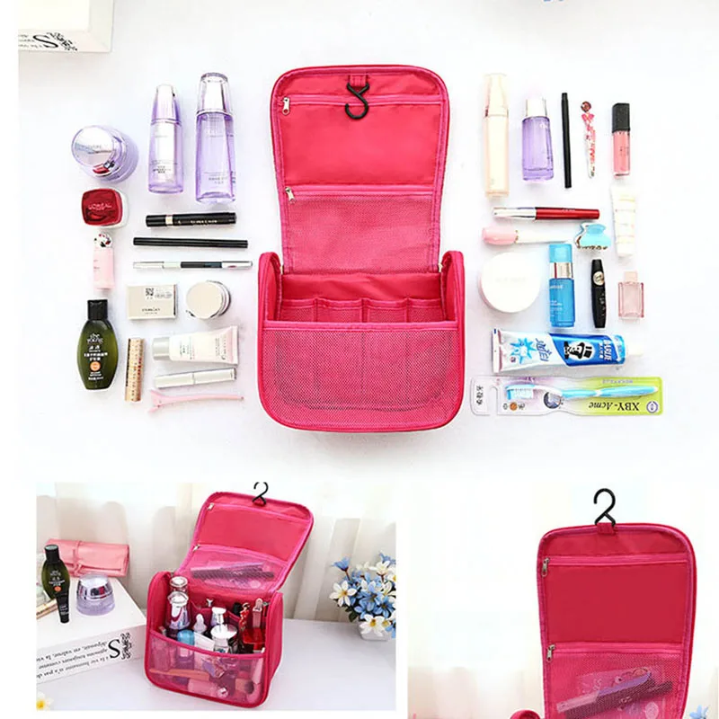 NEW High Quality Women Makeup Bags Travel Cosmetic Bag Toiletries Organizer Waterproof Storage Neceser Hanging Bathroom Wash Bag 4