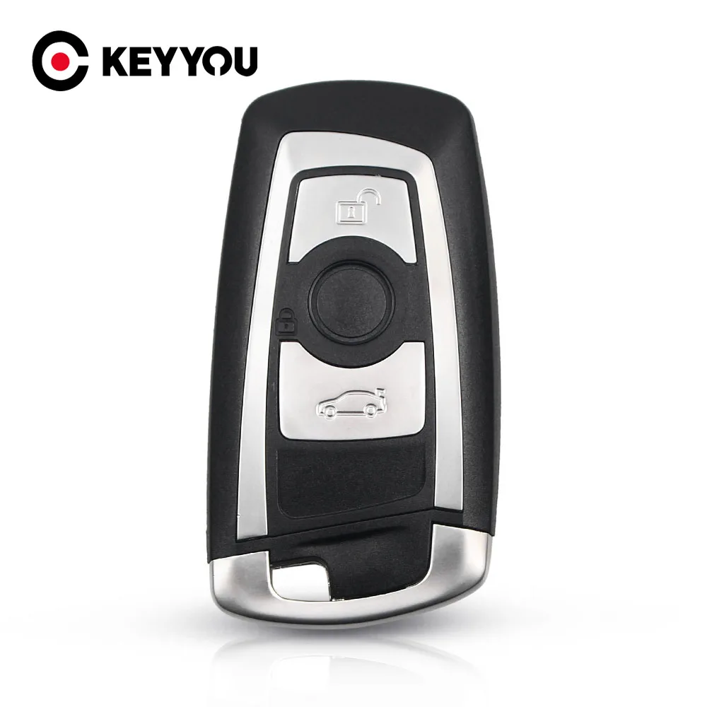 KEYYOU Reemplazo De 3 Botones De Carcasa De Llave De Coche Para BMW 1