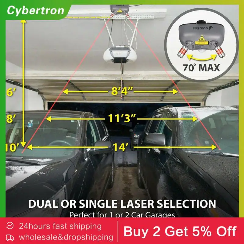 CarParkingAidGuidanceGarageParkingSensorAssistDual2Laser