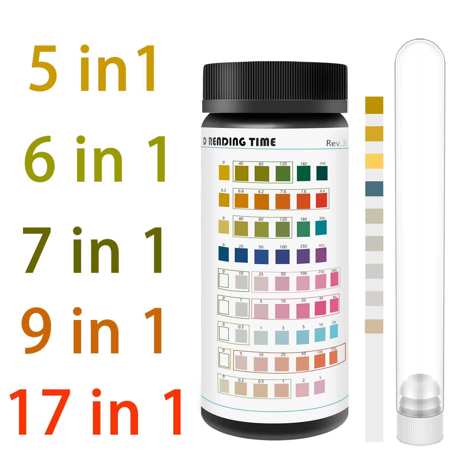 Aquarium Test Strips Kit for Fish Tank Water Quality Testing