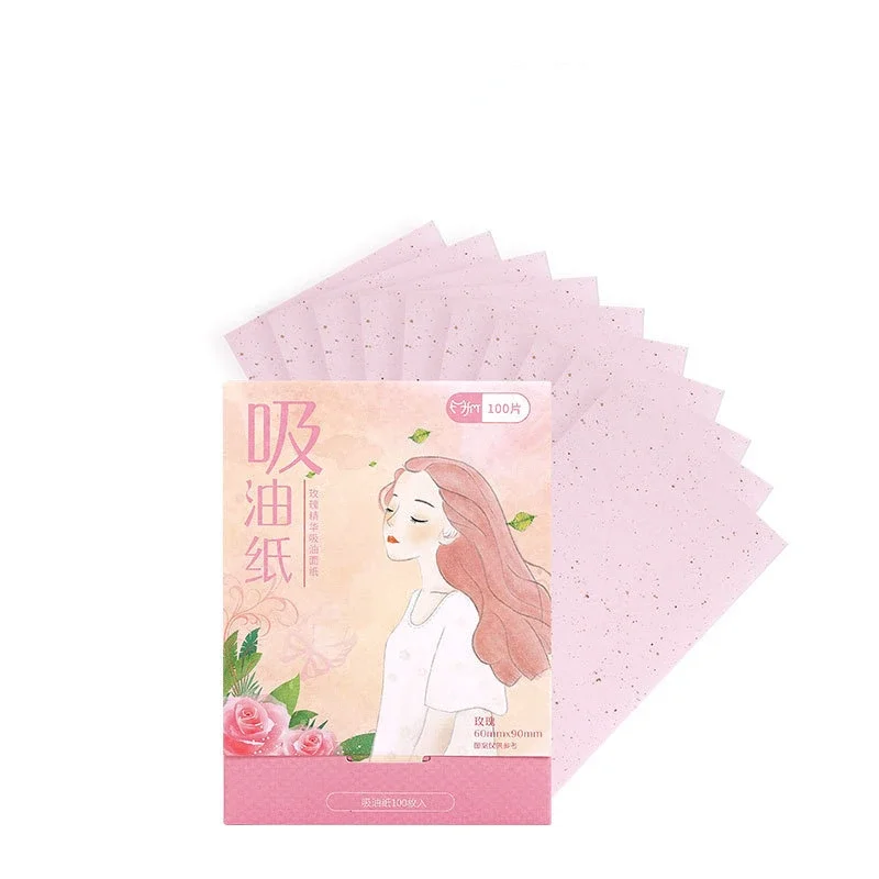 thumbnail image 1 of 100 piezas/juego de papel secante de aceite facial, toallitas limpiadoras faciales, control de aceite, herramienta de limpieza facial absorbente de aceite, desmaquillante, 1 of 5