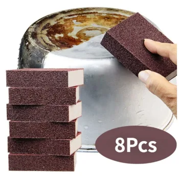 Sponge Removing Rust Carborundum Eraser Cleaning Brush Descaling Clean Rub Cooktop Pot Kitchen Sponge Tools