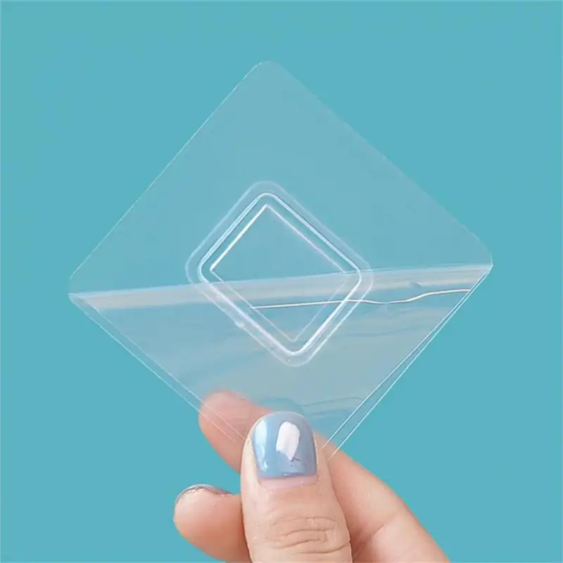 1pcs Double-Sided Hooks Strong Adhesive Transparent Traceless Wall Hook For Kitchen Bedroom Storage Holder Plug Socket Hanger