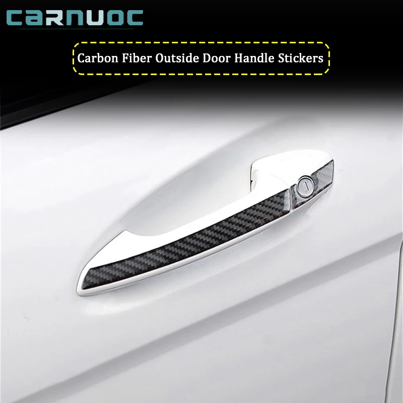 

Для Mercedes Benz W204 W205 W211 W203 C E GLA GLC 2007-2014 Автомобильный интерьер из углеродного волокна внешняя дверная ручка наклейки аксессуары