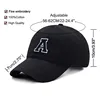 Custom Initial Letter A-Z Embroidery Baseball Cap For Men Womne High Quality Soft Cotton Fashion Team Sport Visors Snapback Caps 6