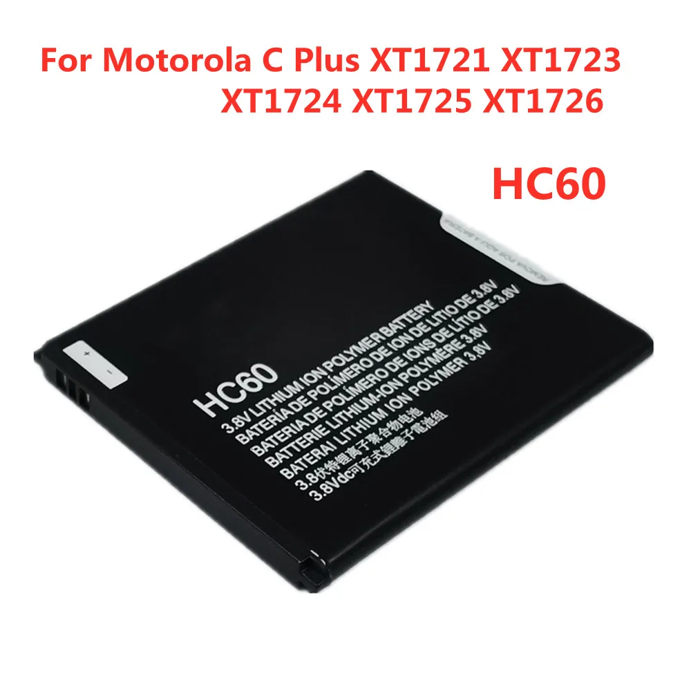 

New HC60 4000mAh Battery For Motorola Moto C Plus XT1721 Moto C Plus Dual SIM XT1723 XT1724 XT1725 XT1726 Phone Lithium Batteria