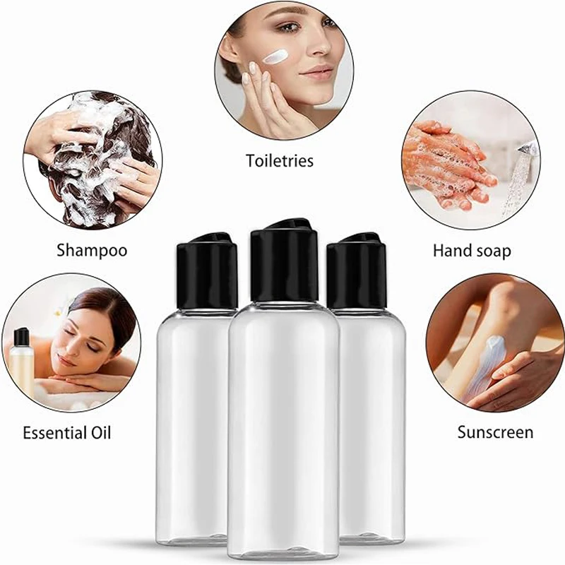 TSA Approved Leakproof Travel Size Toiletry Bottles, 3.4 oz, 4/5 Pack