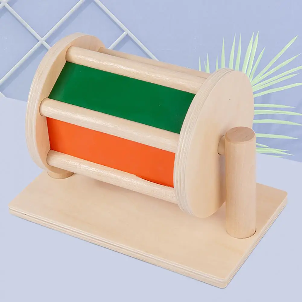 Baby Roller Spinning Rainbow Drum Parent-children Interaction Spinning Drum Educational Toy Rainbow Birthday Gif