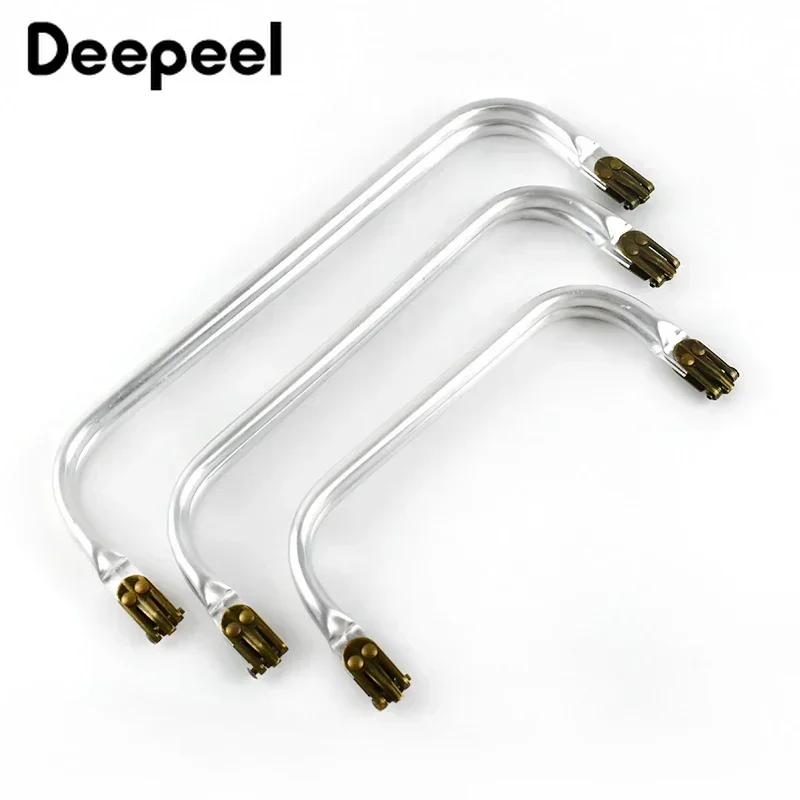 2/5 Stücke Deepeel 18-30 cm Glatte Geldbörse Rahmen Taschen Griff Brieftasche Nähen Klammern Kuss Verschluss Nähen Kit Tasche Handtasche Hardware Zubehör