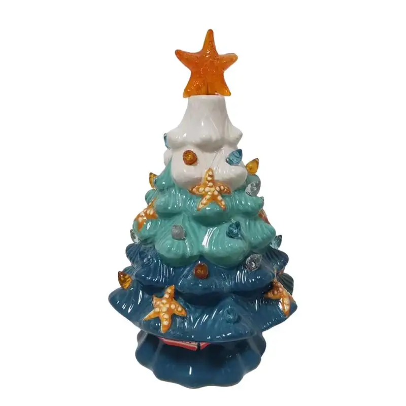 

Керамическая Рождественская елка, которая стандартная | Искусственная елка | Настольная Рождественская елка, огни, украшения со звездой