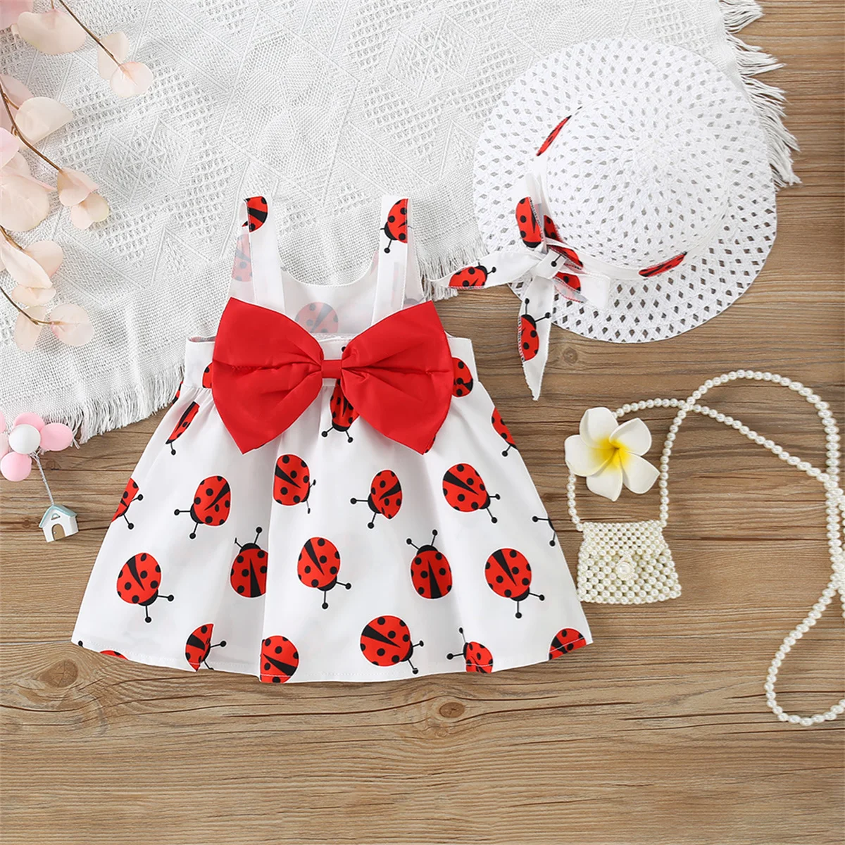 SUNSIOM Toddler Baby Girls Summer Dress Fly Sleeve Bow Front Plaid Print  A-line Dress with Headband 0-3Years Baby Clothes - AliExpress