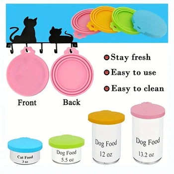 Multi-Size Silicone Pet Can Lid 3