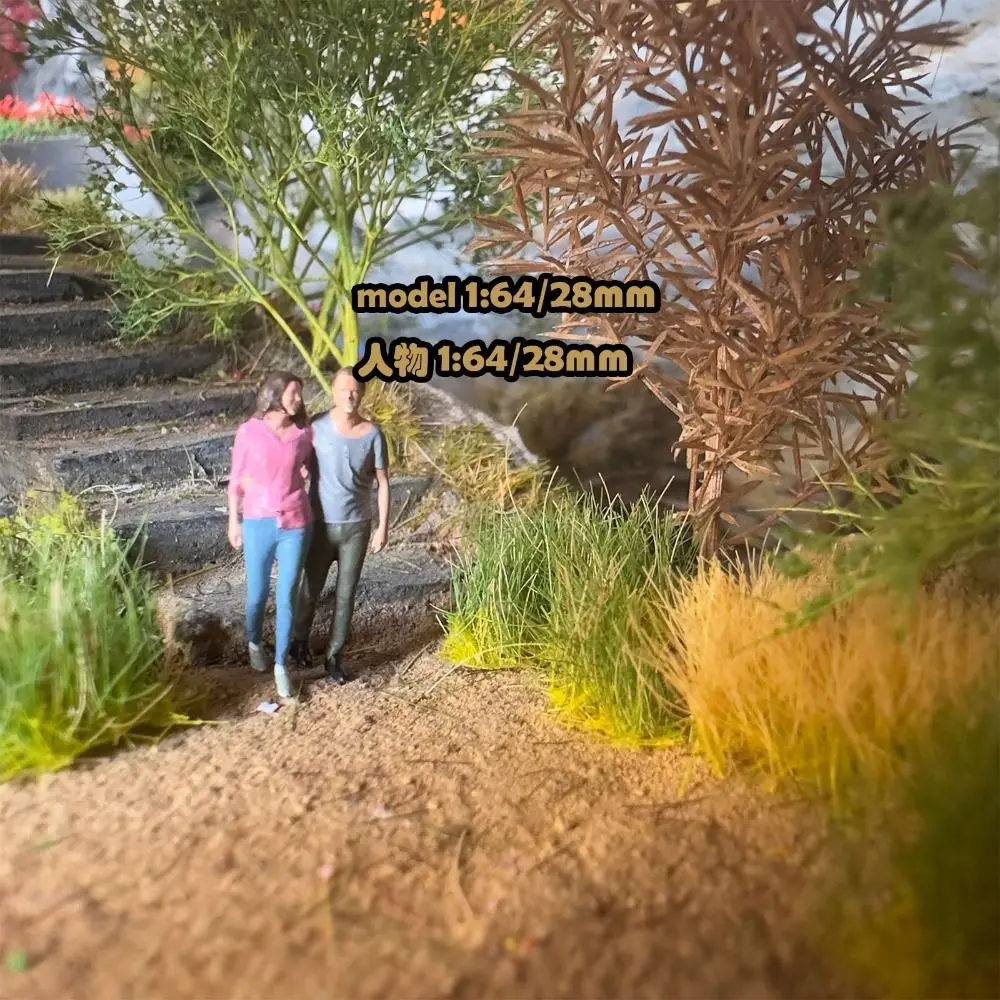 Height 12mm Artificial Grass Tufts Hand Tear Simulation Miniature Bushes Plant Terrain Model Miniature Landscape