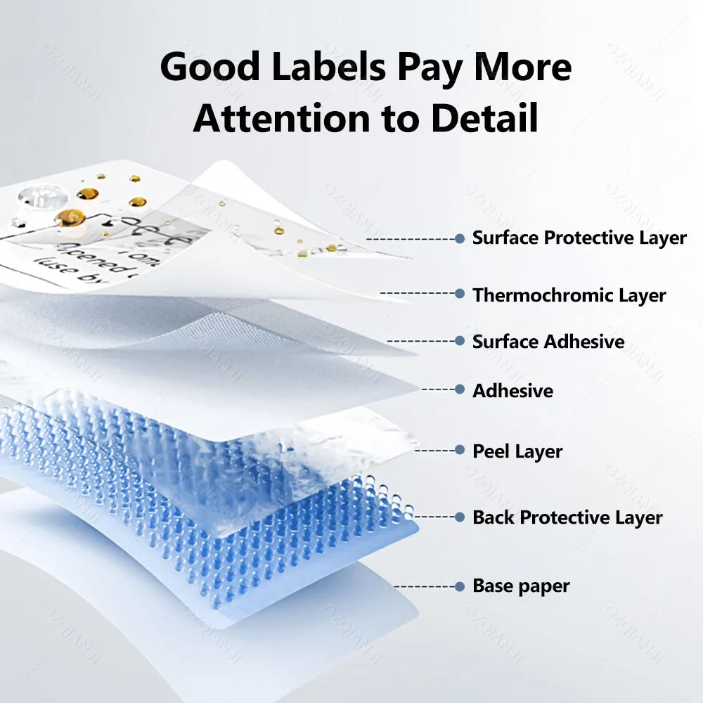 HPRT Bluetooth Thermal Label Printer White Transparent Color Paper Sticker for New1 T20 T260LR Label Maker CommodityPrice Tag