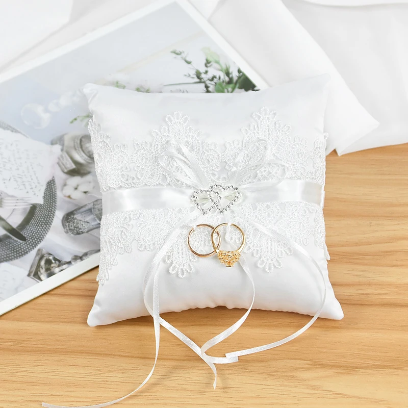 News – custom bridal ring bearer pillow created using mom's wedding dress –  La Gartier Wedding Garters