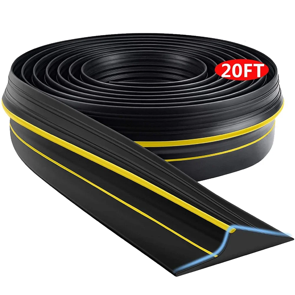 Heavy Duty Universal Garage Door Floor Threshold Seal StripWeather Rubber Draught Rain Excluder Waterproof 3/6m Length