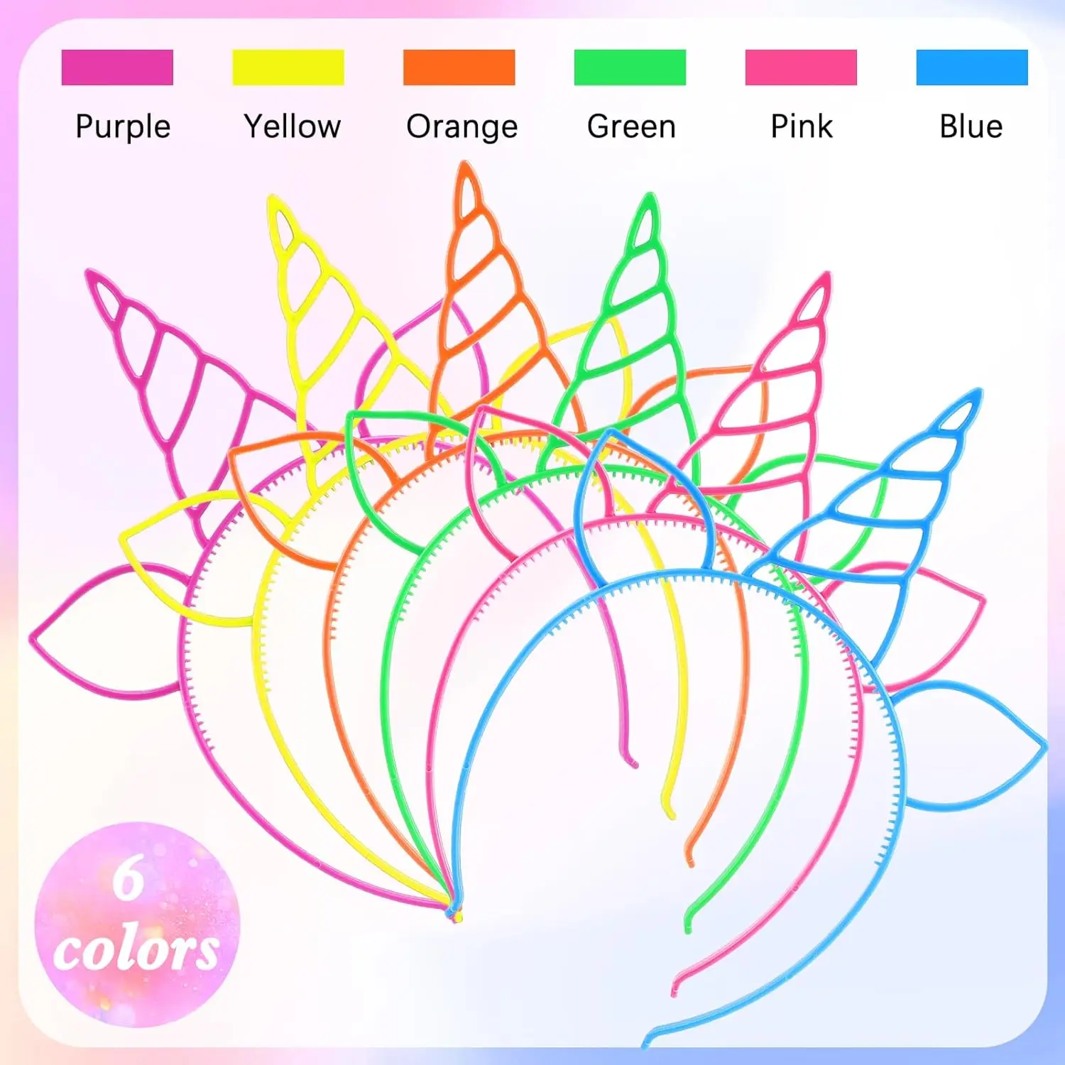 18Pcs Unicorn Birthday Party Favors Unicorn headbands for Girl Halloween Christmas Party Supplies for Teen Children decoration