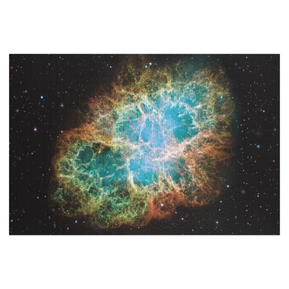 

Crab Nebula NGC 1952, Taurus A supernova remnant in the constellation of Taurus Hubble Space Telescope Picture HD Jigsaw Puzzle