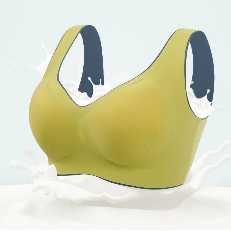 Women lingerie bra Women Sexy Bras Ice Silk Intimates Push Up Underwear Thin Beauty Back Bralette Emulsion Pad Sleep Sports Lingerie