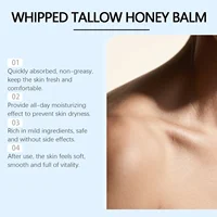 Peptides de cuivre GHK-Cu Tallow de boeuf pour la peau : baume bleu Manuka Honey hydratant visage et corps pour peaux matures, sèches et sensibles 3