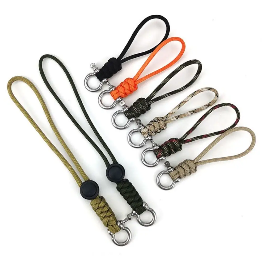 

Брелок из нержавеющей стали Paracord с защитой от потери, новинка, 6 стилей, высокопрочный ремешок для запястья, фотоинструмент