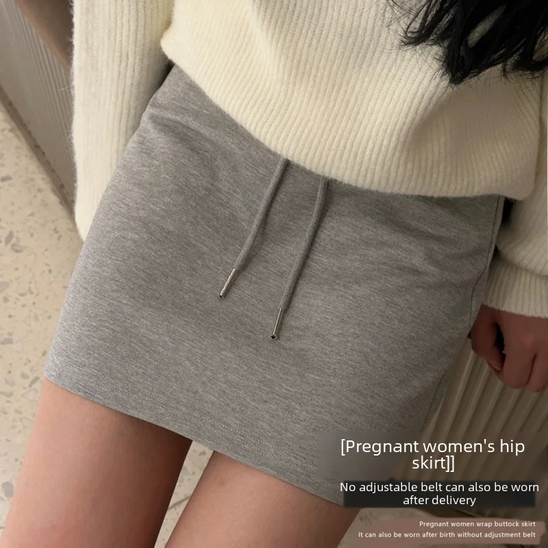 임산부용 미니 원피스, 스위트 스파이시 스타일, 몸집이 작은 다용도 엉덩이 리프팅, A라인 스커트, 여름 용수철 가을