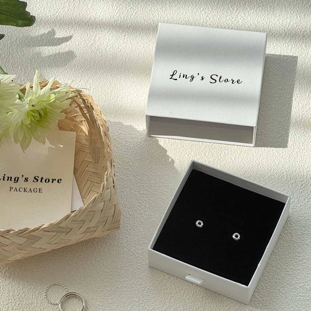 Personalized Logo Jewelry Drawer Box Rings Earrings