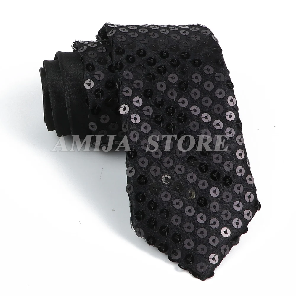 mens sequin tie