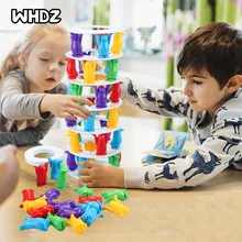 

Penguin Tower Collapse Balance Game Toy for Children Party Family Funny Games Crazy Penguin Crash Tower Thrill Challenge Toy