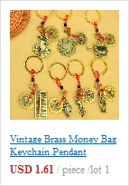 Brass Dragon Head Whistle Car Keys Chains Pendants Outdoor Survival Tools Whistles Necklaces Keychains Charm