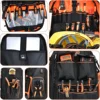 Backpack Tool Bag Tool Backpack Heavy Duty Organizer, Water-resistant HAVC Backpack Electrician Box with Molded B 5