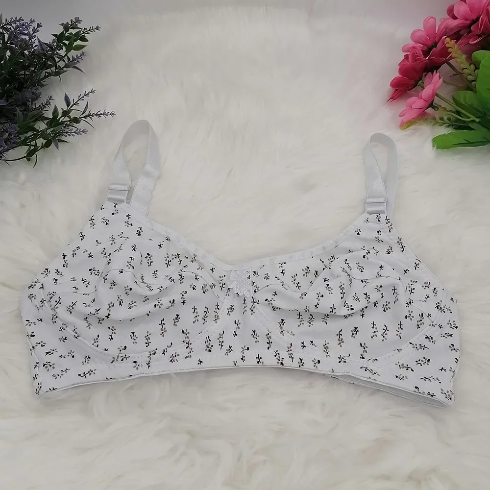 No rims bra A B C cup sexy bras for women comfrotable cotton lingerie Leisure Intimate cotton bra unlined printed sexy girl C32