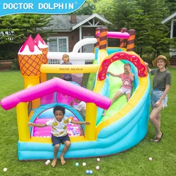 Doctor Dolphin Ice Cream Design Kid Party Game Toy Jumping Castle Cheap Bounce House Inflatable Bouncer