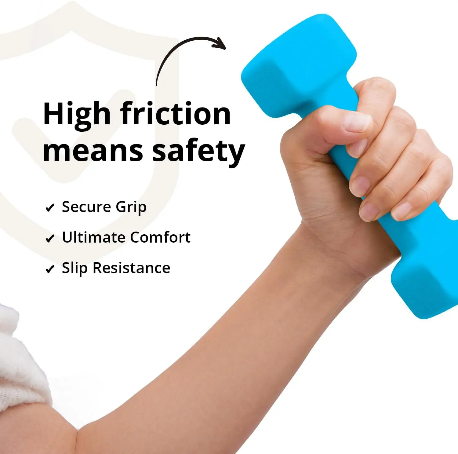 2-Piece Anti-Slip Dumbbell Set (1–15 LB Options) 3