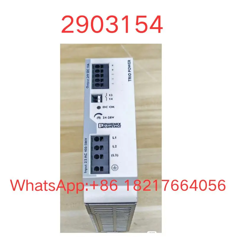 

Б/у источник питания 2903154, TRIO-PS-2G 3AC 24DC 10 протестирован в хорошем состоянии, быстрая доставка
