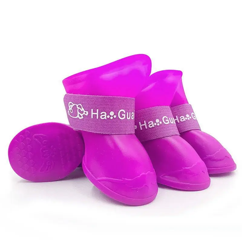 thumbnail image 1 of 4 botas de lluvia impermeables para mascotas, antideslizantes, de goma, para perros pequeños, medianos y grandes, para exteriores, botines para perros, accesorios para mascotas, 1 of 5