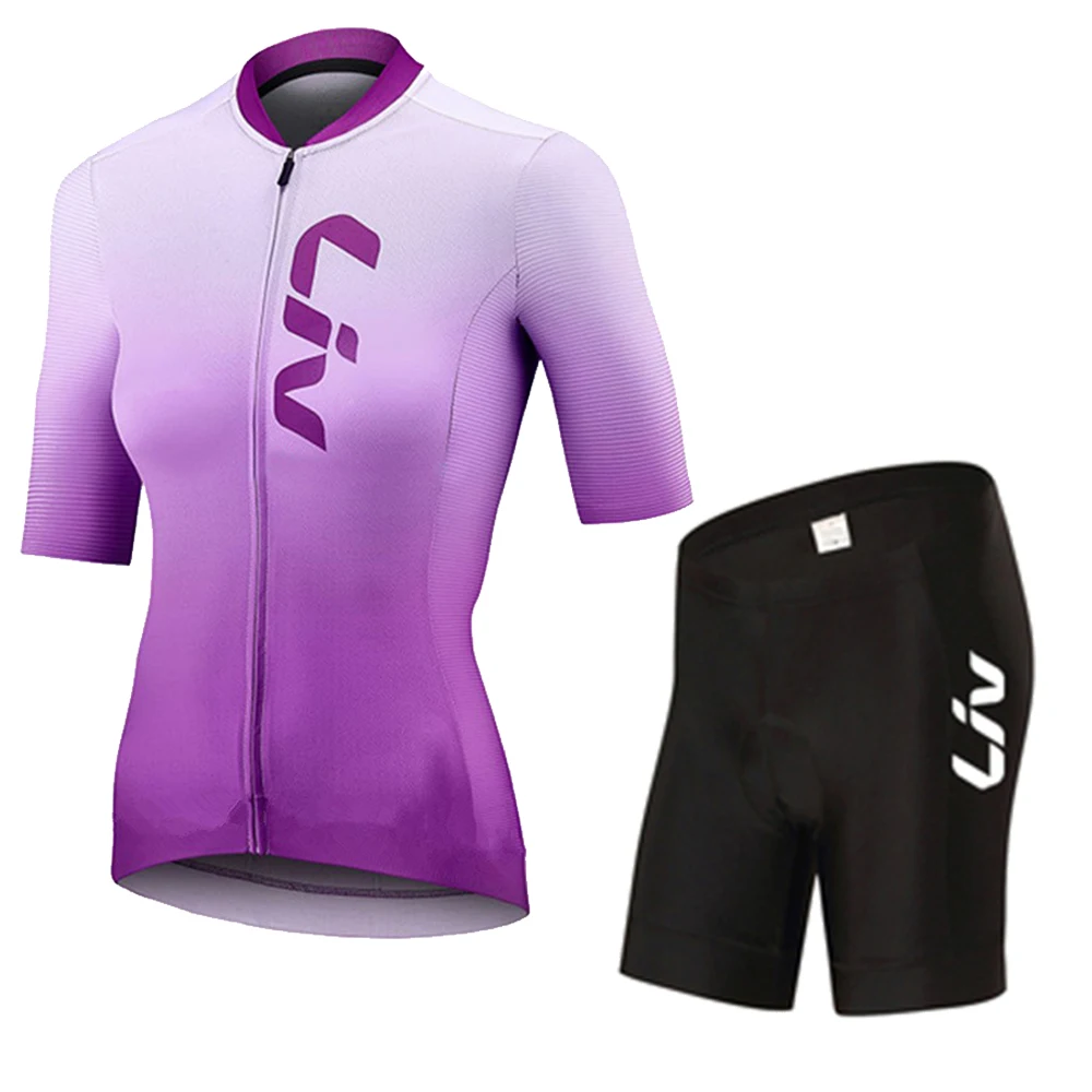 2025 Pro Team Women LIV Cycling Set Summer Women MTB Bike Cycling Clothing Bicycle Clothes Ropa Ciclismo Cycling Jersey Set 6