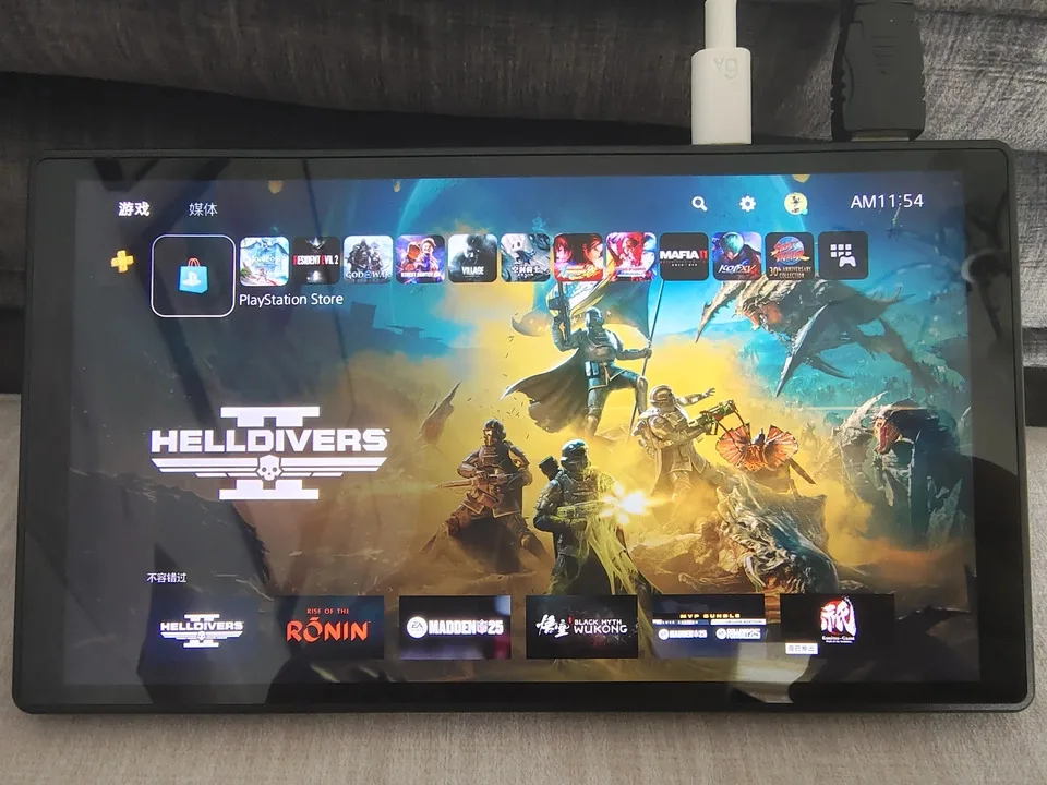 PeakDo 7인치 휴대용 터치스크린 IPS LCD 디스플레이, 게임, 업무, PS5/Xbox/PC용 보조 화면, 1080P 60Hz USB C HDMI 모니터