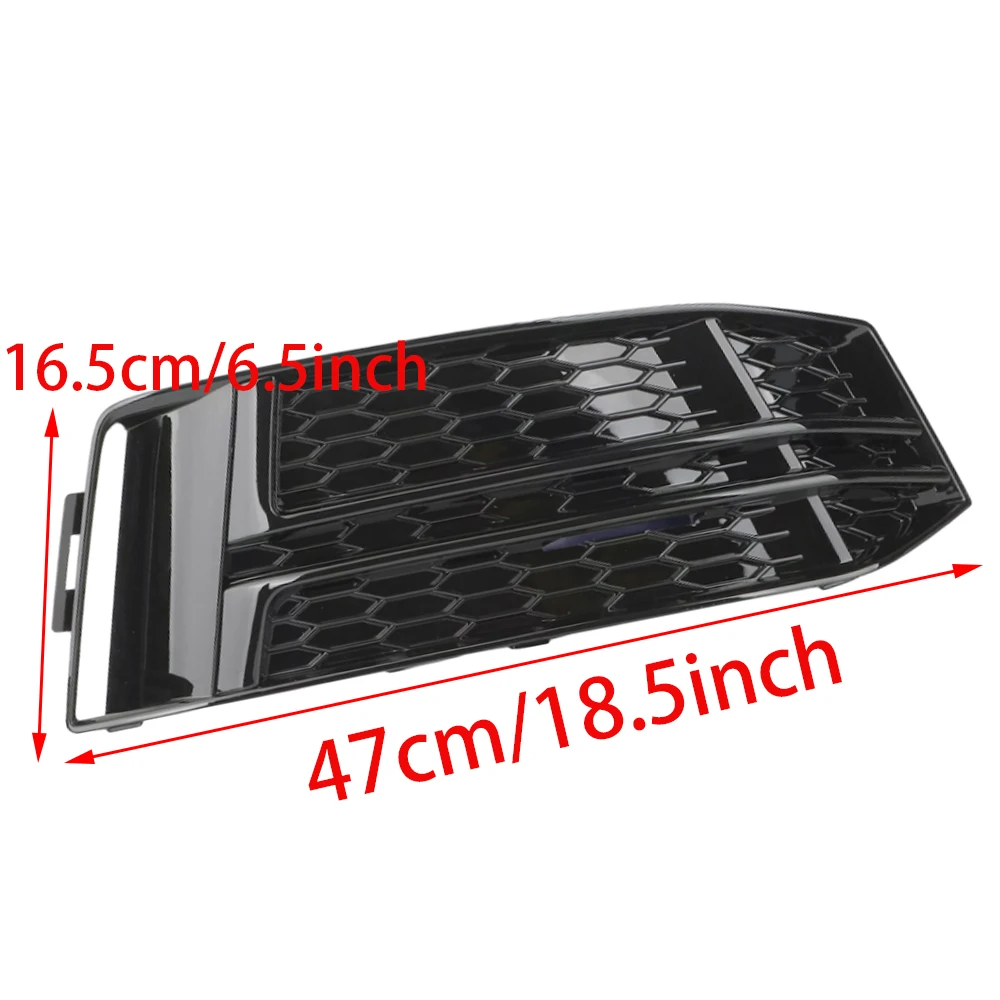Aazon.co: Hihaha No.8WD807682 Fog Light Grill For Audi A4 B9 2016-2018 Front Right Front Lower